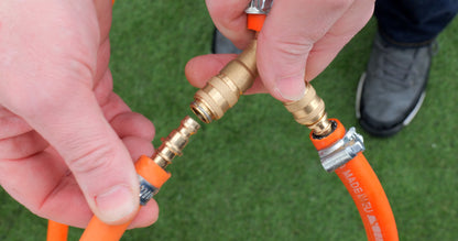 brass y shaped 3 way splitter quick release fitting for 8mm inner diameter gas hose