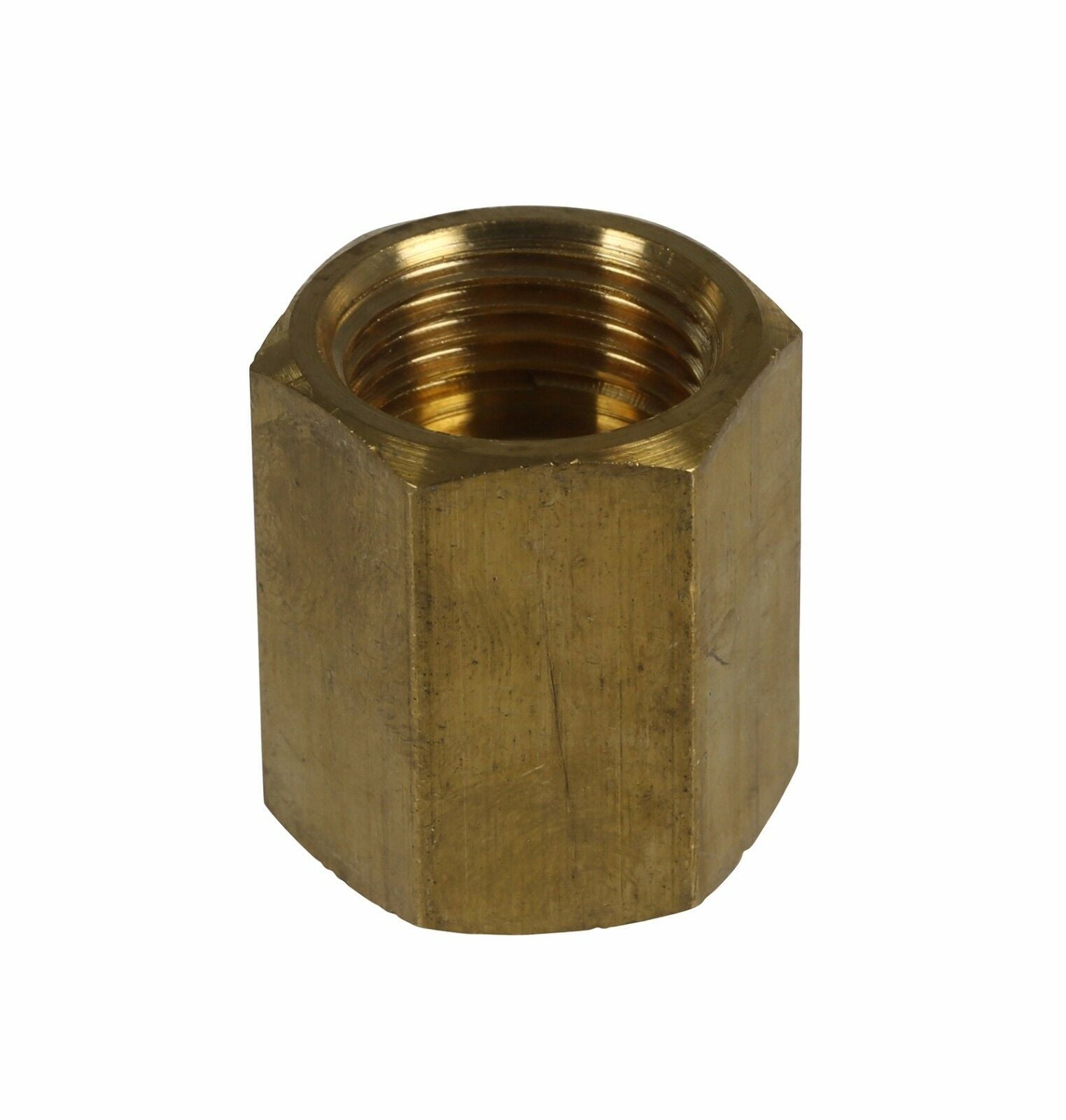 brass gas cooker inlet adaptor close up