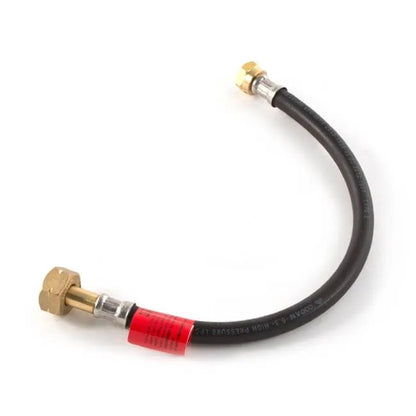 butane nut to w20 connection gas pigtail hose