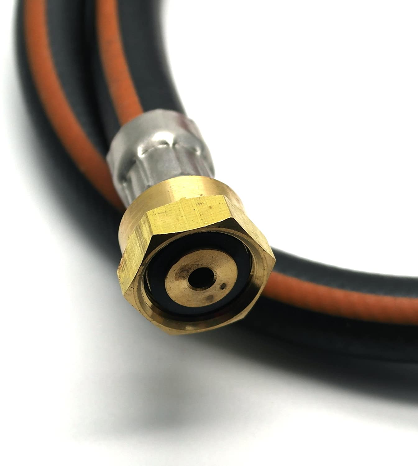 example of the w20 connection end of a gas hose pigtail