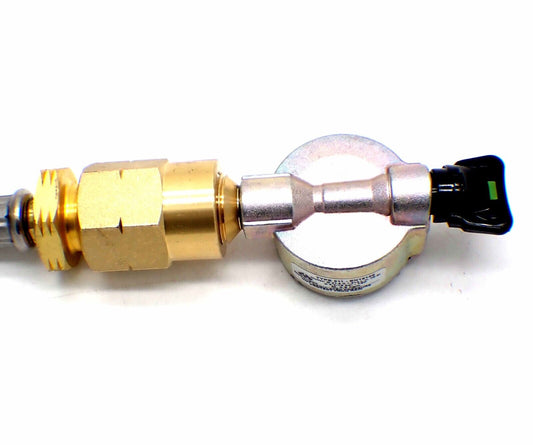 21mm clip on gas cylinder adapter made by cavagna, complete with POL connection adaptor