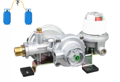 gas regulator twin automatic changeover with opso and prv