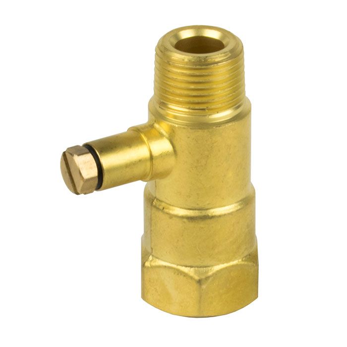 3/8" Male x 3/8" Female Brass Gas Test Point Valve Brass LPG Regulator Fitting