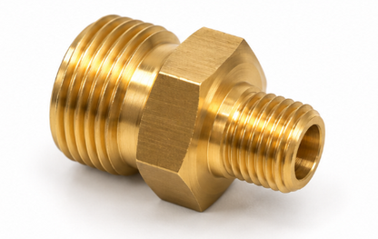 W20 Male Gas Pigtail Adaptor to 1/4" BSP Male – LPG Regulator Brass Fitting